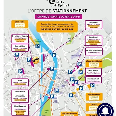 Spacieux T3 Lumineux Avec Balneo A 5min De La Gare Apartament *